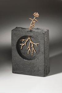 Krachten meten bronzen sculptuur